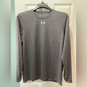 Under Armour Men’s Medium Loose Fit HeatGear Long Sleeve Shirt Gray